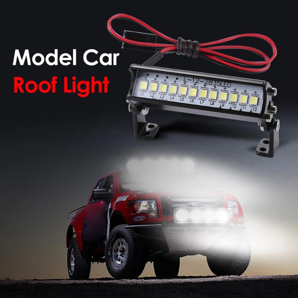 

RC Crawler Car Model Accessories 3W Electronic LED Roof Lamp Easy Install Light Remote Control Toys Replace Accessory