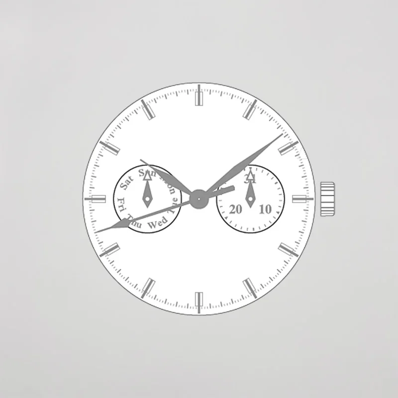 Японский механизм часового модуля VH64A Сканирование движения Второй и составной