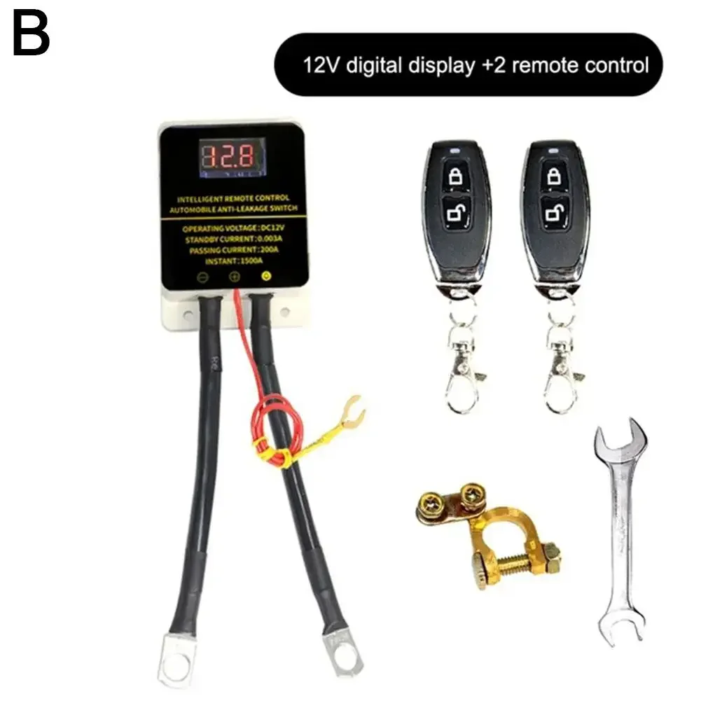 

12 В автомобильный аккумулятор, реле дистанционного управления, изолятор, универсальный дисплей отключения аккумулятора с защитой от утечки, дискотека Z2W5