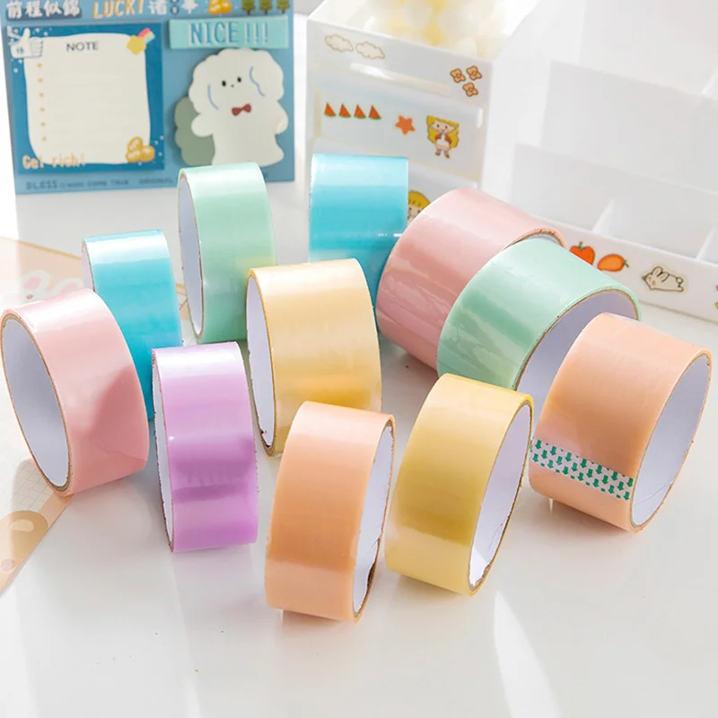 

6pcs Adhesive Tapes Colored Toys Rolling Tapes Stress Relaxing Sticky Ball Tape Toy Sticky Ball Tape Adult DIY Craft Accessories