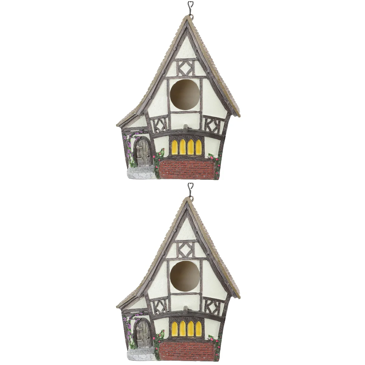 

Домик для птиц, подвесной домик, цветные полимерные домики, украшение для птичьего домика, декоративный домик для сна, домашний домик для до...