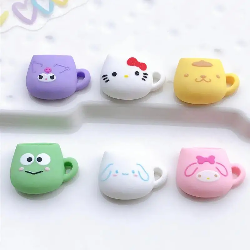 

6 шт. аниме пластырь Sanrio Cinnamoroll My Melody Hello Kittys Kawaii милые Мультяшные резиновые аксессуары Diy материал игрушки для девочки подарок