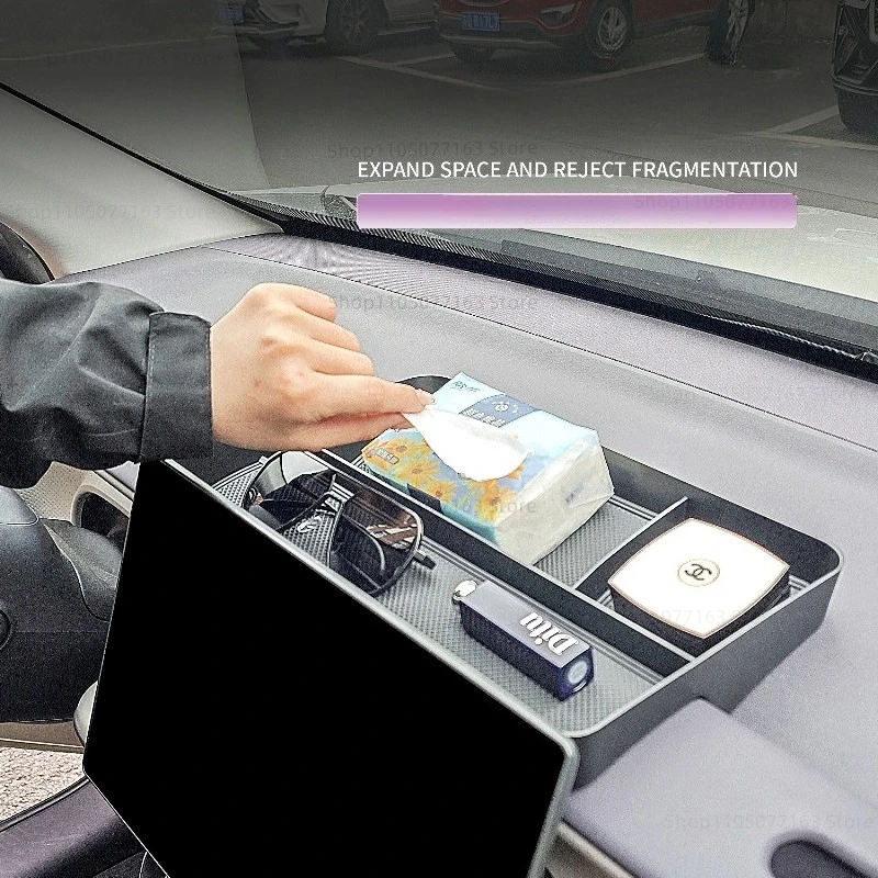 Фото Для LEAPMOTOR B10 2025 ящик для хранения приборной панели, сумка для хранения автомобильных аксессуаров, подлокотник №3