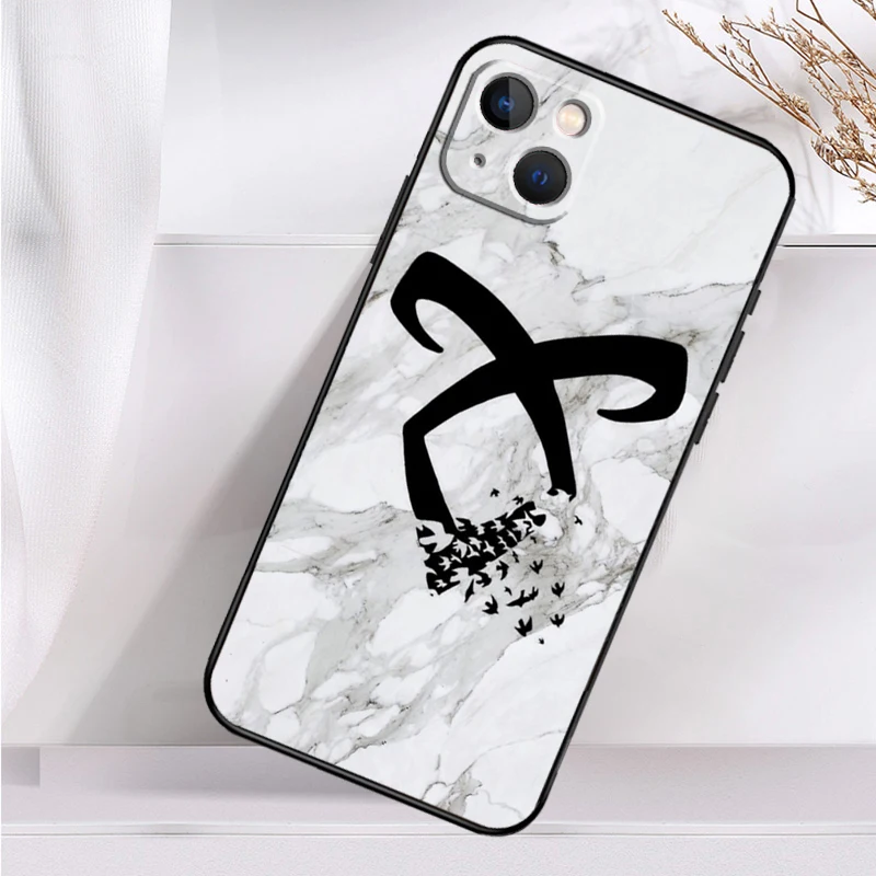 Фото Противоударный чехол с логотипом Angelic Rune из «Охотников за тенью» для iPhone 17 Pro Max, 11, 14, 15, 16 Plus, 12, 13 Mini, 16e, 17 Air №4