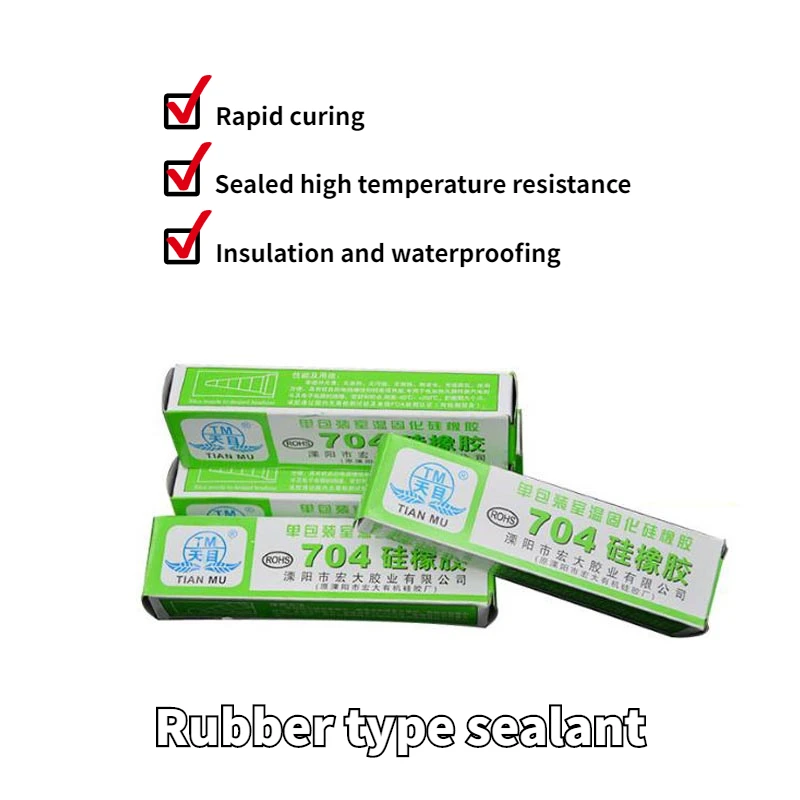 

45g 704 Fixed High Temperature Resistant Silicone Rubber Insulated Sealing Glue Waterproof Silicone Thermal Conductive