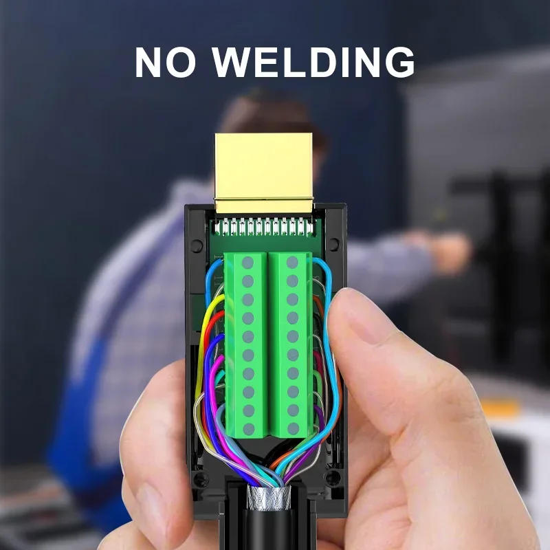Разъем HDMI без пайки Keystone HDMI-совместимый V2.0 Сварочные разъемы мама-папа 4K HD Ремонт