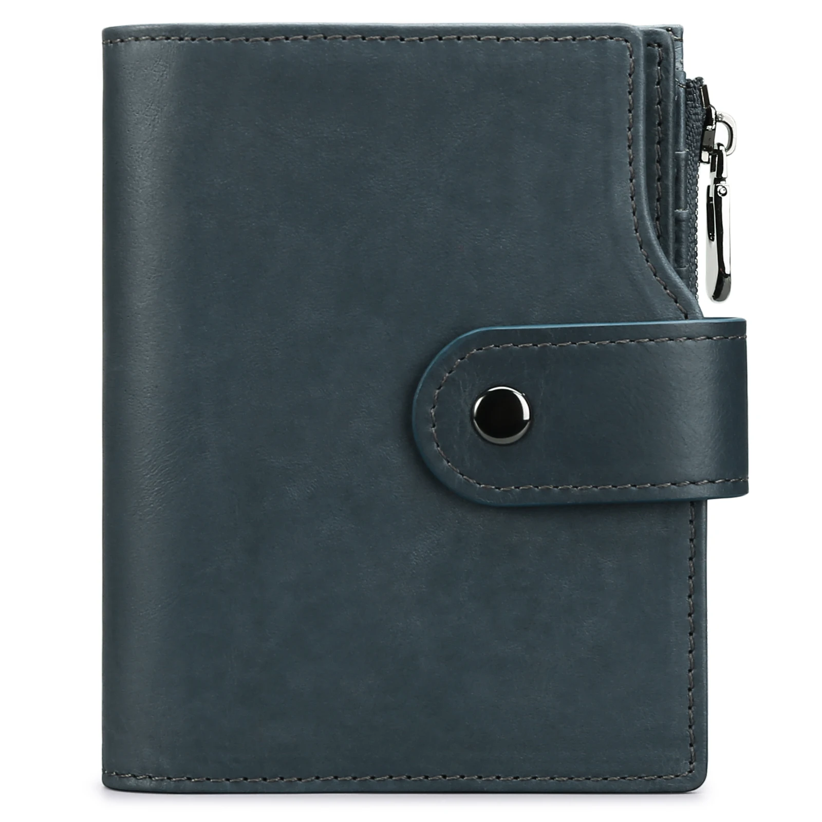 

Fashion Men's Coin Purse Wallet RFID Blocking Man Leather Wallet Zipper Business Card Holder ID Money Bag Wallet Male