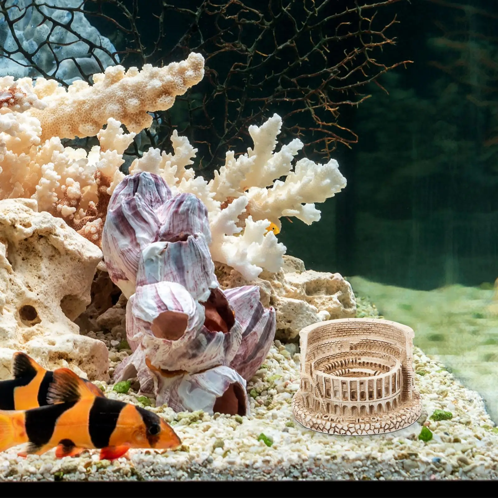 Старинная римская архитектурная фигурка модель Колизея из смолы аквариум