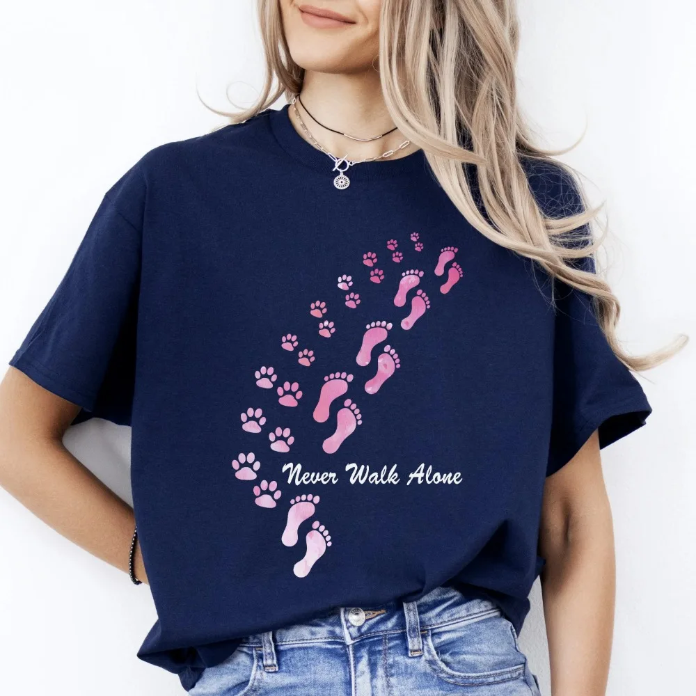 YuanJiangLeTao черная хлопковая футболка