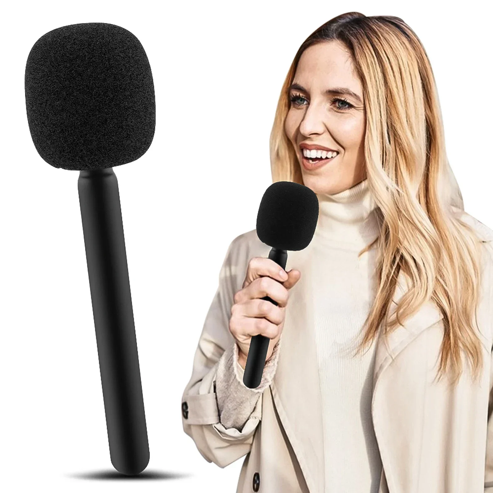 Портативный адаптер легкий с пеной для интервью рандомный репортер беспроводной