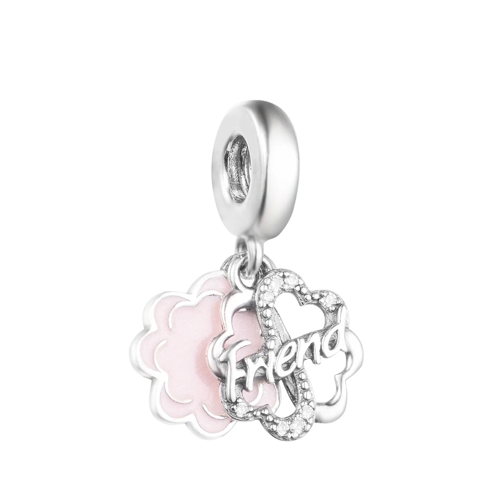 

Браслет женский из серебра 100% пробы с четырьмя листьями клевера