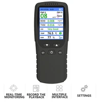 dust 2 5um 1 0um 10um tvoc hcho benzene meter handheld gas detector hygrometer thermometer sensor