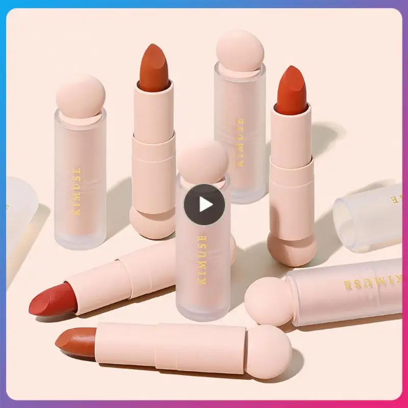 

Non-stick Cup Lipstick Waterproof Antiperspiration Lipstick Velvet Moisturizing Matte Lipstick Lips Makeup Natural Whitening