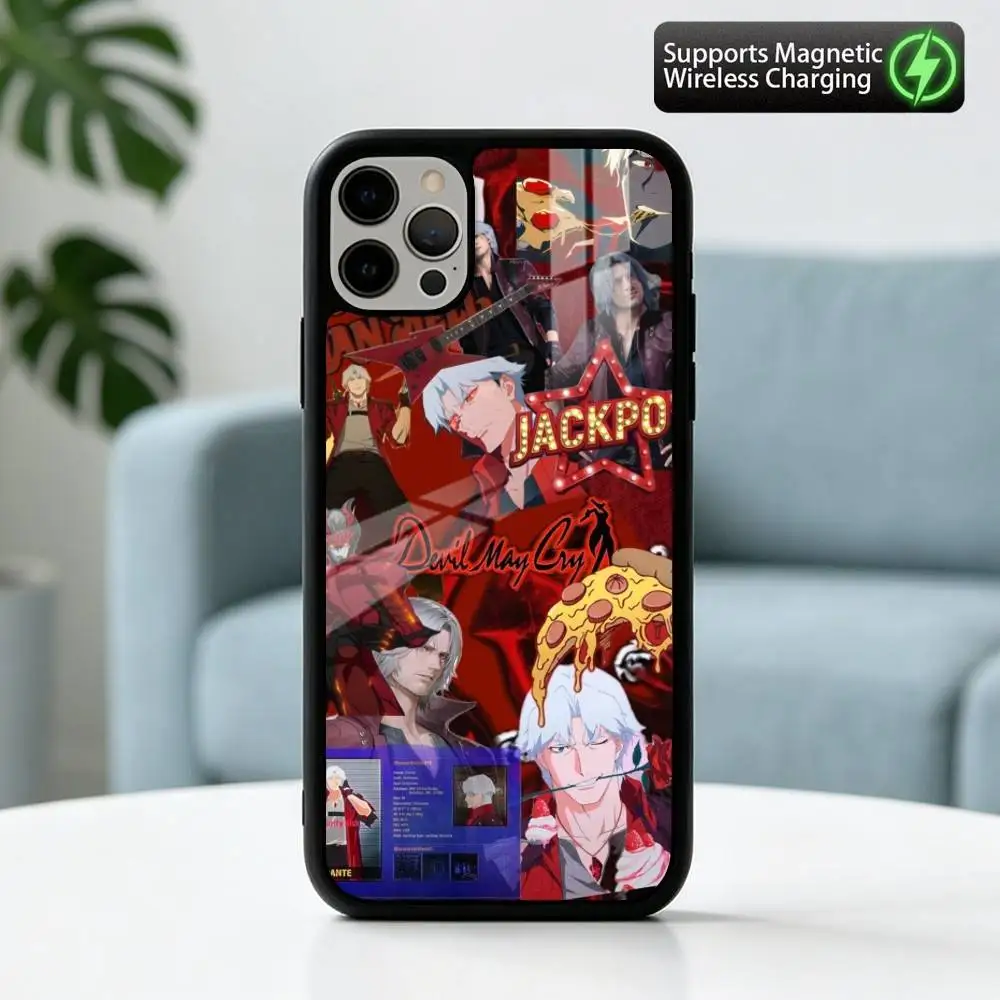 Фото Крутой чехол для телефона d-Dante d-Devil May Cry для iPhone 17, 16, 15, 14, 13, 12, 11 Plus, Pro с поддержкой магнитной беспроводной зарядки №2