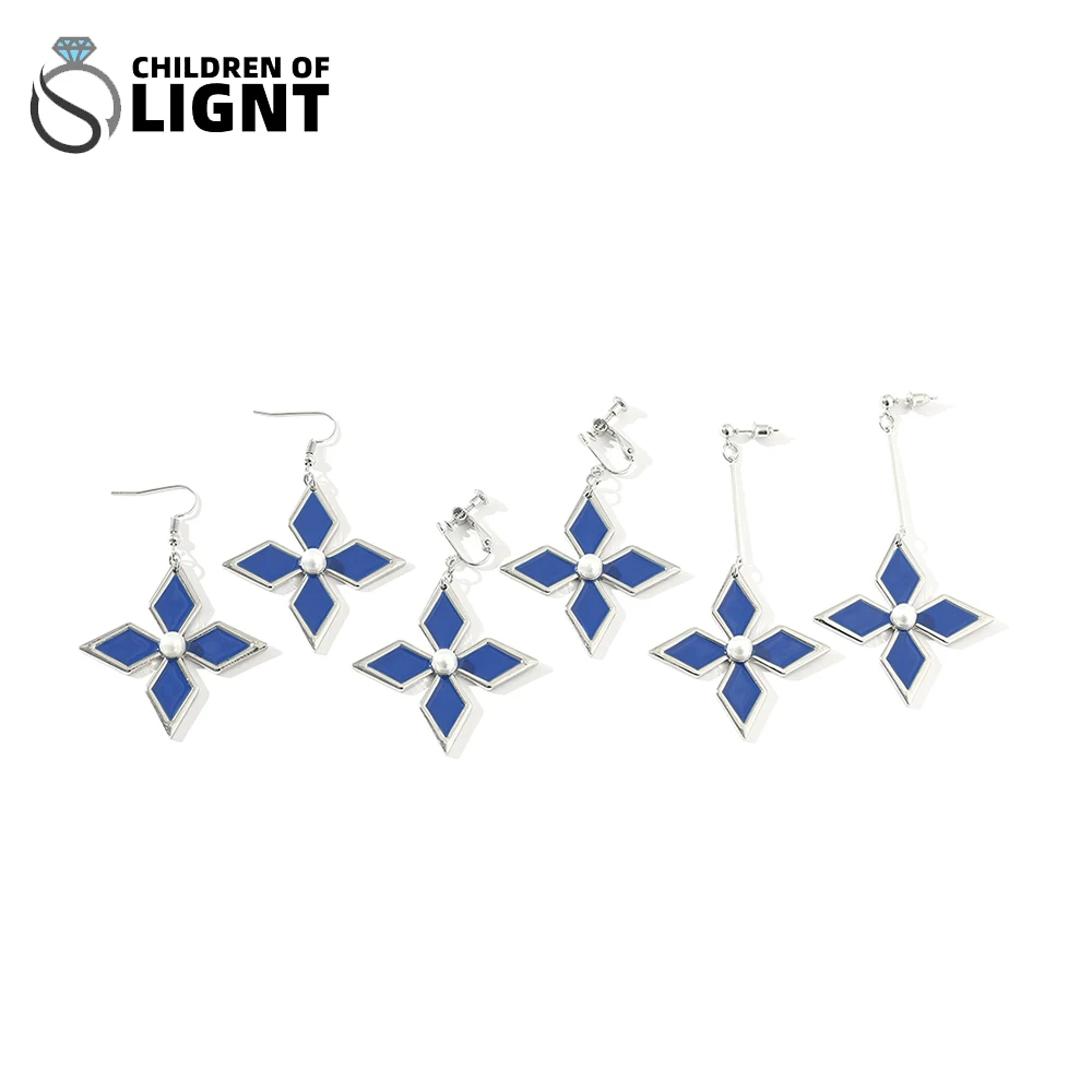 

Anime Game Genshin Impact Figure Keqing Cosplay Accessories Cute Peripheral Jewelry Earrings for Women