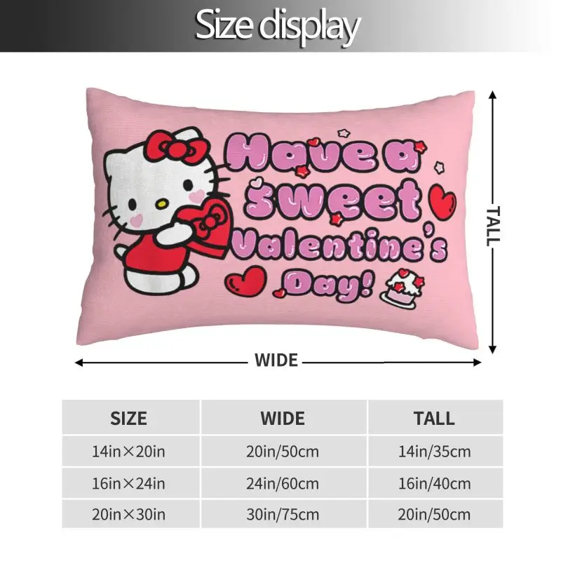 Чехлы на подушки с изображением кота Hello Kitty заказ милые прямоугольные наволочки