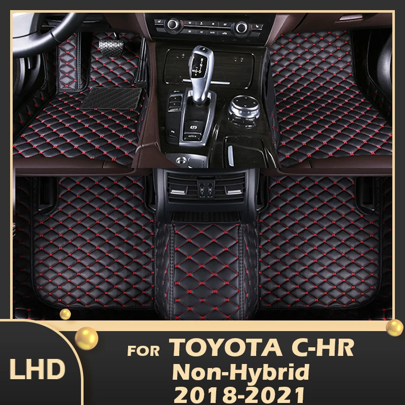 

Car Floor Mats For Toyota C-HR Non-Hybrid 2018 2019 2020 2021 Custom Auto Foot Pads Automobile Carpet Cover Interior Accessories