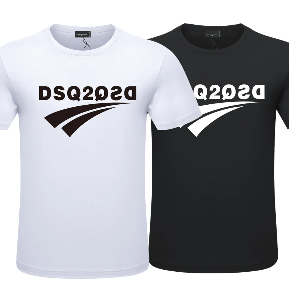 

2023 Men's Fashion T-Shirts ICON Summer DSQ2QSD Hermanos T-shirt Men Print Tee Ropa Short Sleeve TShirt Hipster Hot Sale Tops