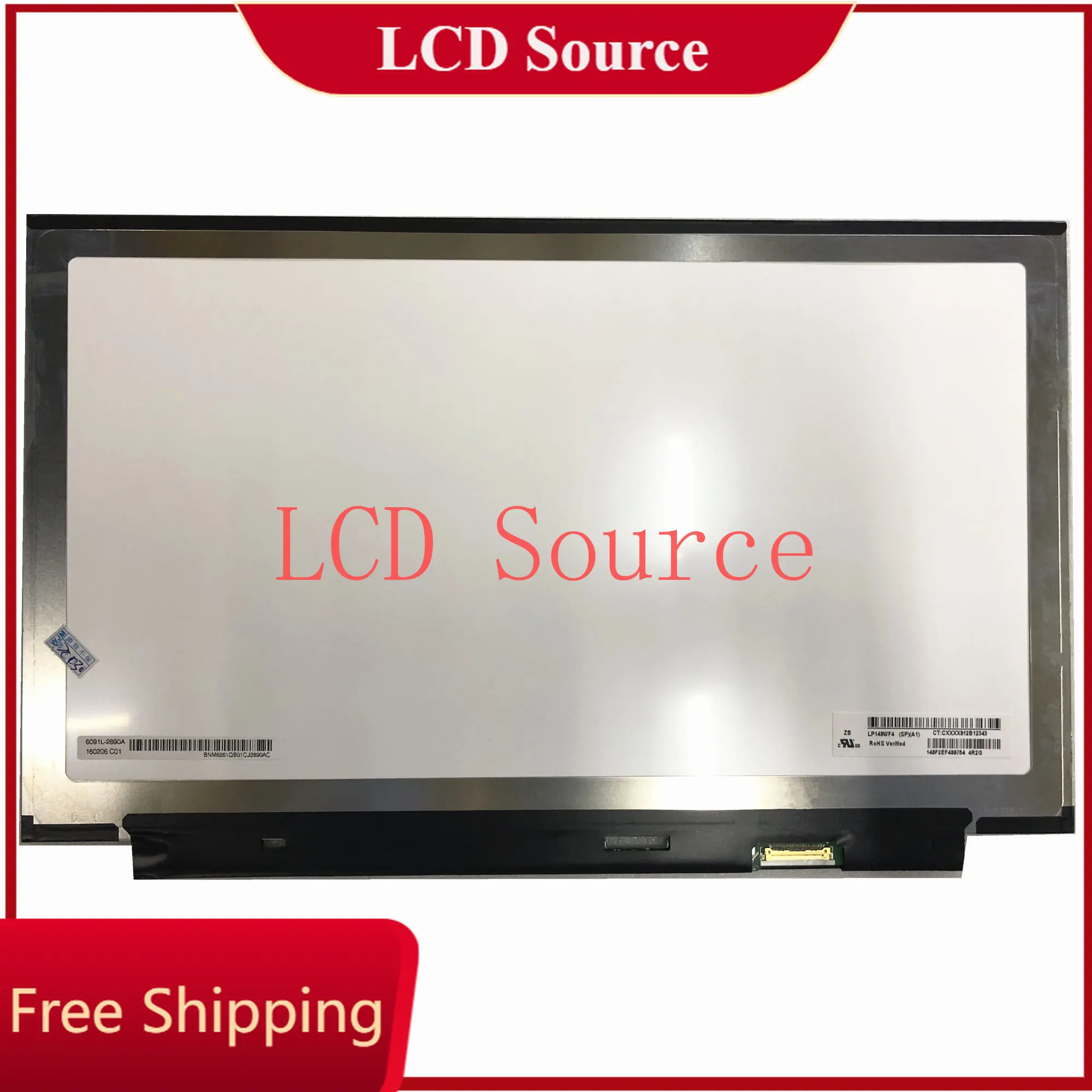 

LP140WF4 SPA1 LP140WF4 (SP)(A1) 14.0" 1920X1080 EDP 30pin LED LCD Screen Display Non-touch