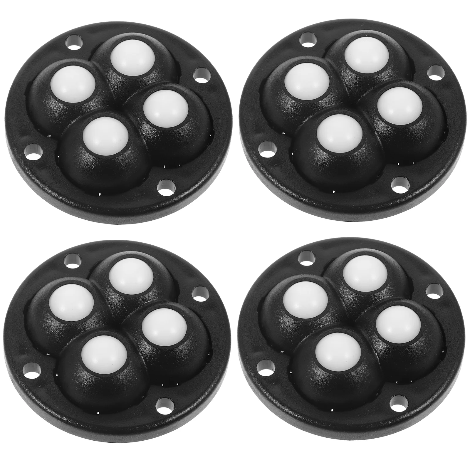 

4 Pcs Self Adhesive Casters Sticky Trashcans Wheels Mini Swivel Mute Small Appliance