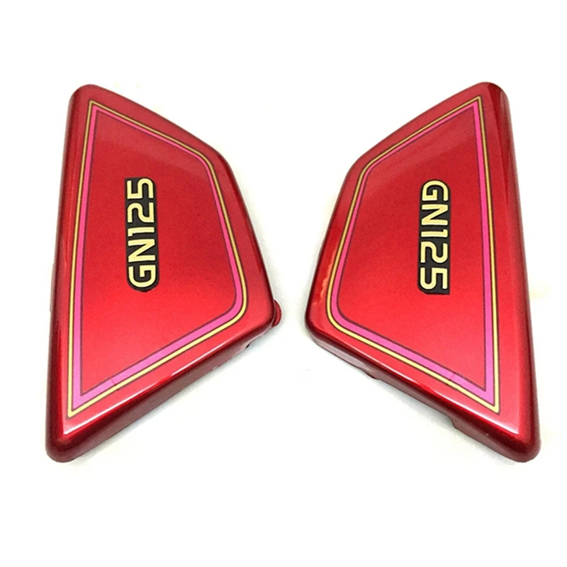 

6X Red Motorcycle Battery Side Cover Frame Side Covers Panels For Suzuki GN125 GN 125