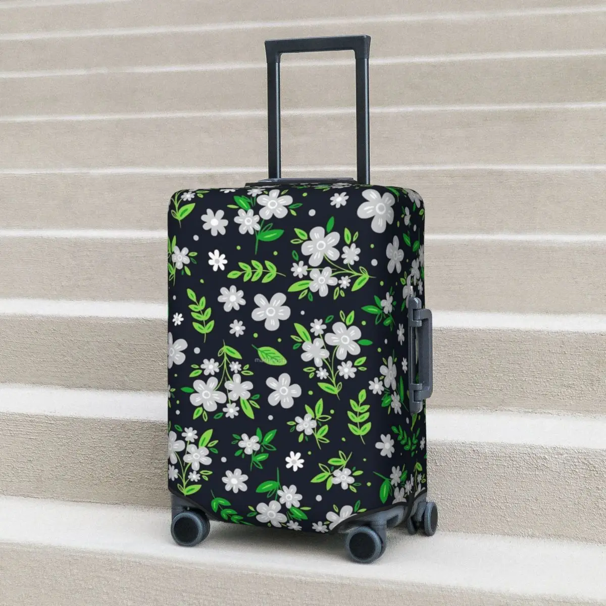 

Beautiful Ditsy Floral Suitcase Cover Flower Print Cruise Trip Protector Holiday Practical Luggage Accesories