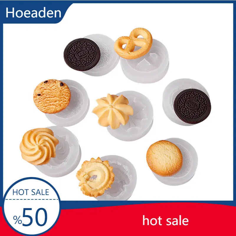 

Silicone Cookie Mold DIY Mini Cream-filled Cookies Baking Accessories Chocolate Molds Mousse Cake Decorating Tools Candle Mould