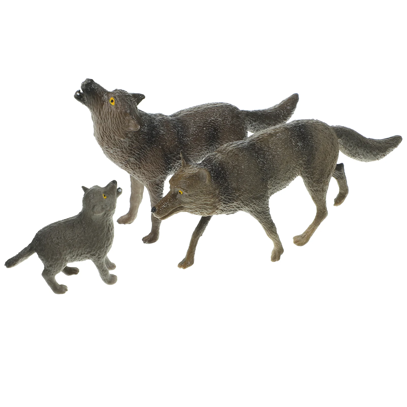 

3 шт., пластиковые фигурки волка