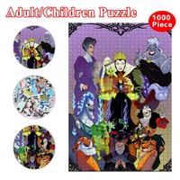 disney villains puzzle 1000 pieces jigsaws puzzles the evil queen puzzles diy assembling toy for adults kids puzzles games