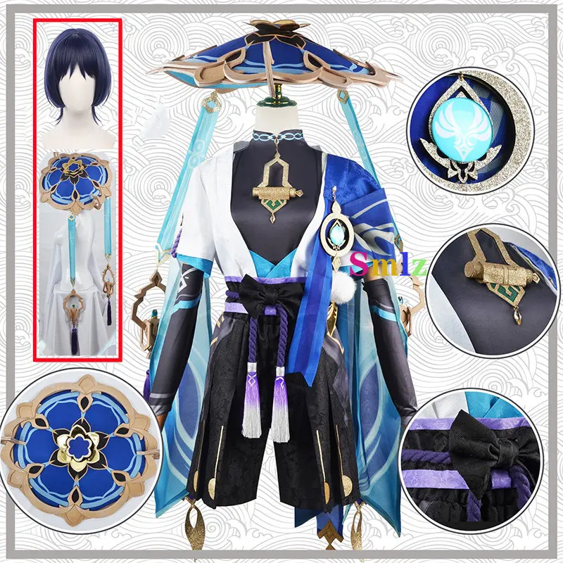 

Wanderer Cosplay Anime Genius Impact Costume Set Game Scaramouch Worldwide Uniforms Outfits Christmas Party Weg
