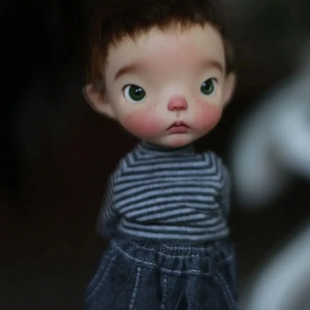 New BJD 1/6 Rourou Jacoosun resin xinben girl blythe MDD VOLKS DIY makeup practice head for birthday free shipping