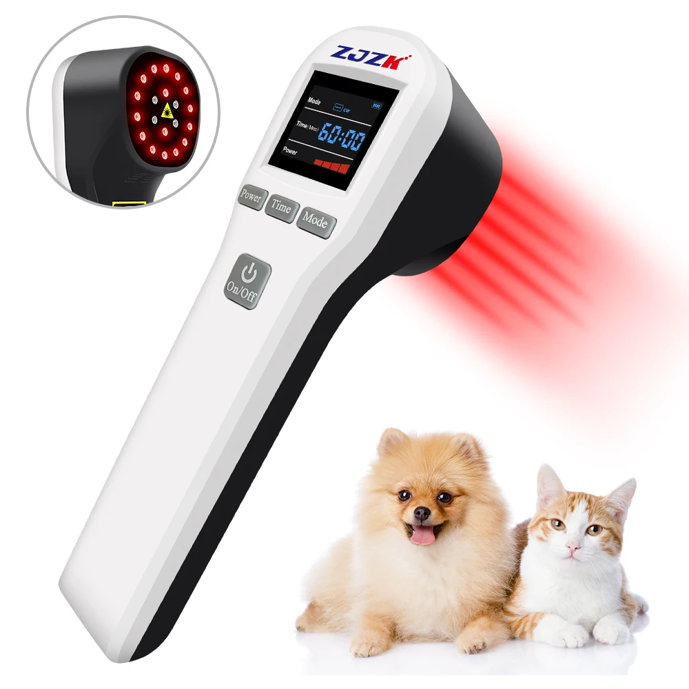 

Лазерная терапия ZJZK 4x808nm, профессиональные физиотерапевтические медицинские устройства для дома, медицинское лечение ран и язв