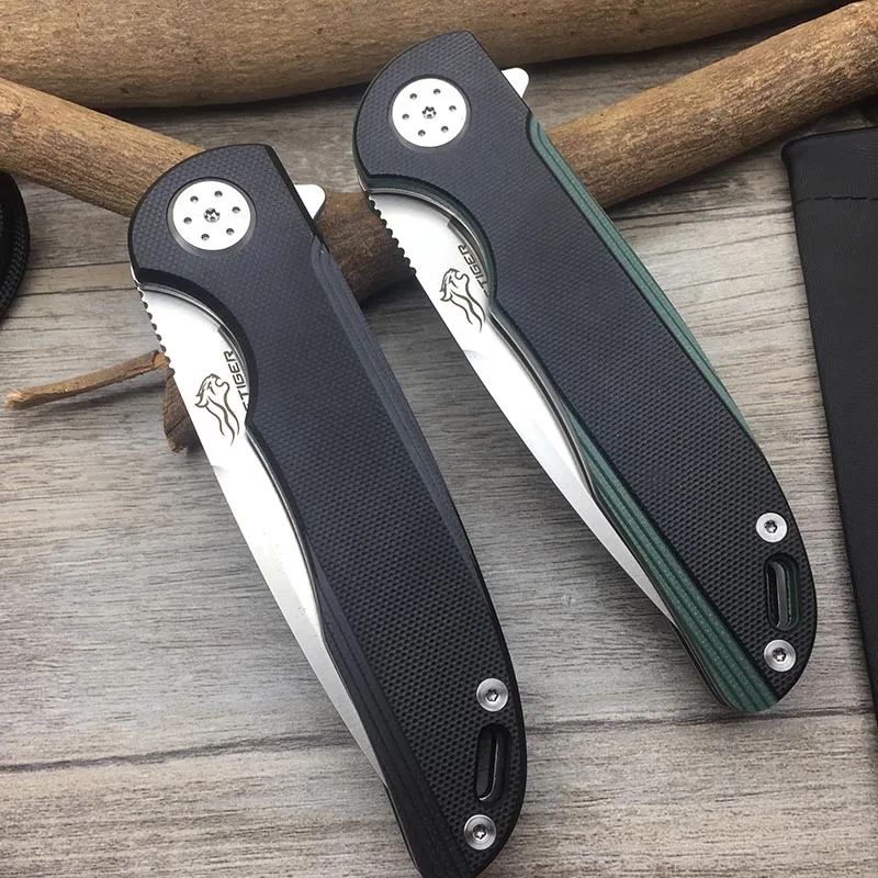 Складной карманный нож FREETIGER FT901 D2 Клинок рукоятка G10 для выживания охоты кемпинга