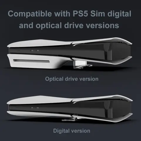 Для PS5 Тонкая горизонтальная консольная подставка Фиксированный опорный кронштейн Стабильная настольная основа Поддержка держателя для PS5 Slim Disc & Digital Edition