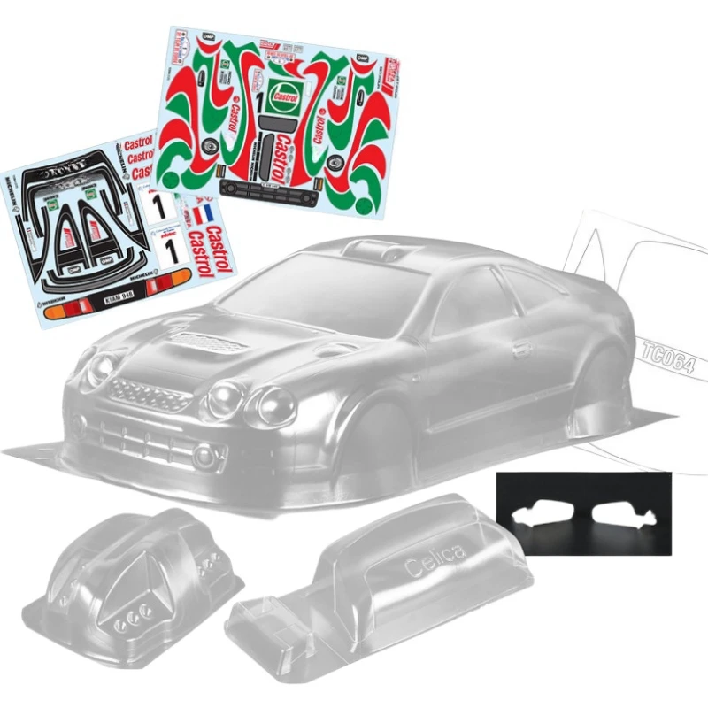 1/10 Toyta Celica GT-4 прозрачный корпус корпуса 190 мм для 257 колесной базы