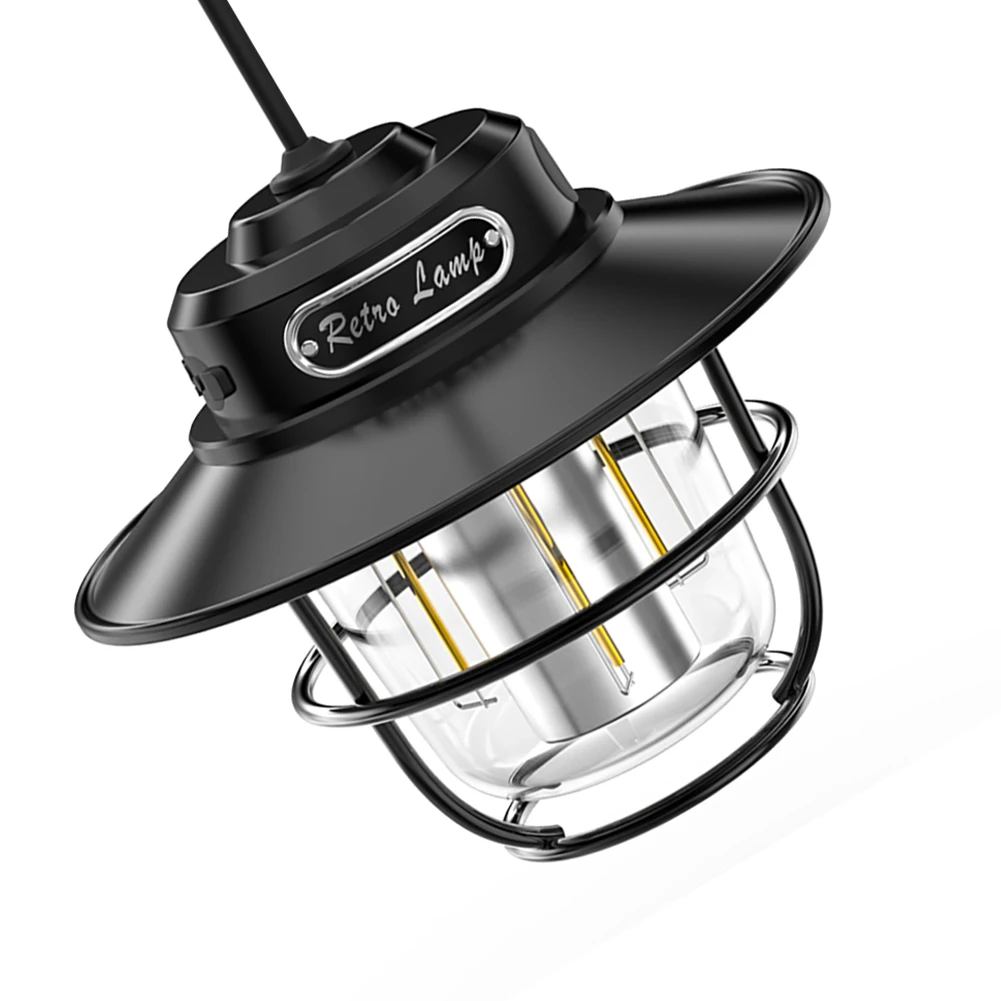 

Светодиодный подвесной фонарь плавный затемнение 200лм Портативный Кемпинг Светильник Type-C USB Перезаряжаемый для пешего туризма рыбалки аварийной ситуации