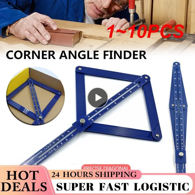

1~10PCS Multifunctional Protractor Corner Angle Finder Tool Square Ruler Protractor Woodworking Model Craft Angle Square Tool