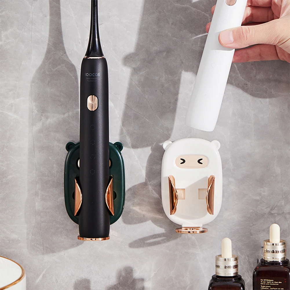 

Adhesive Electric Toothbrush Holder Gravity Induction Retractable Wall-Mounted Toothbrush Organizer Storage Rack for Bathroom