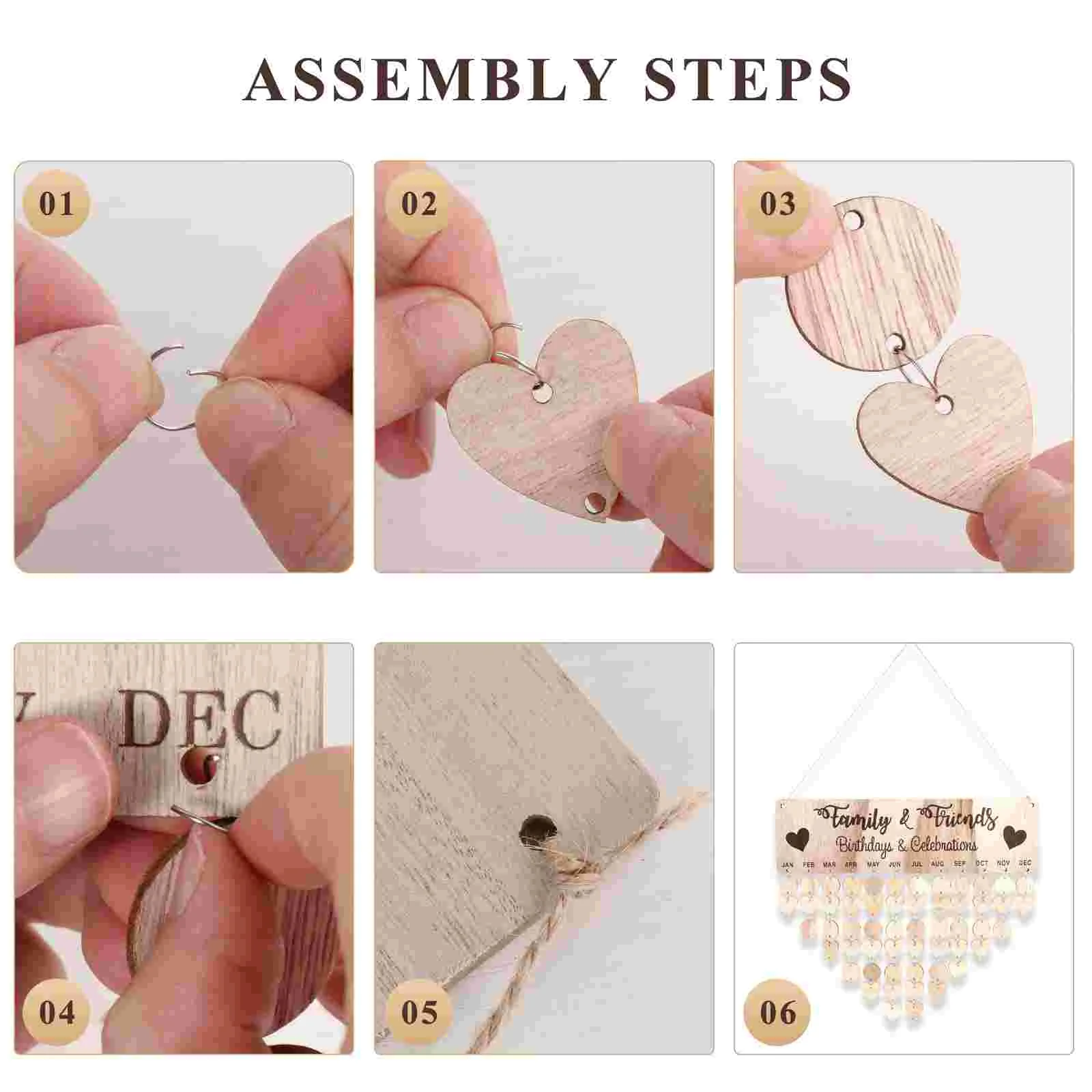 Деревянный календарь с открытием деревянный вечный семейный подарок