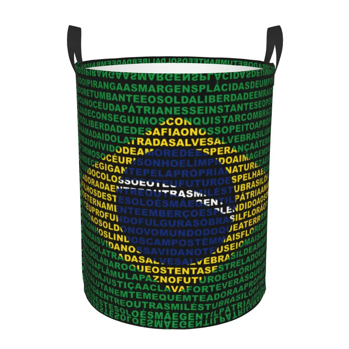 

Foldable Laundry Basket for Dirty Clothes Brazil Flag Storage Hamper Kids Baby Home Organizer