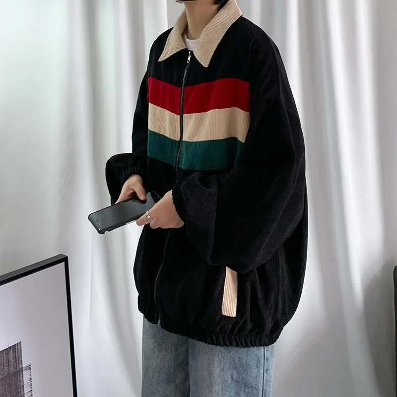 Весенне-осенняя новая стильная Вельветовая куртка Insuneque с цветной блокировкой