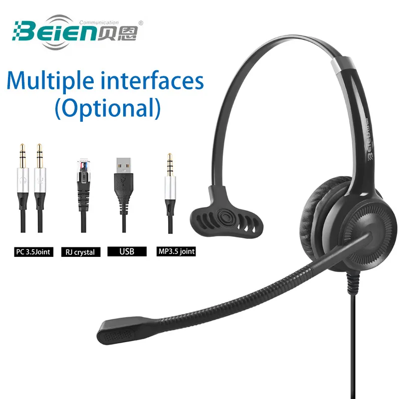 

CS11 Wired Headset,Noise Cancelling Headphone With Controller,Connect PC/Mobile Phone/Telephone/Call Center,Earphone of Operator