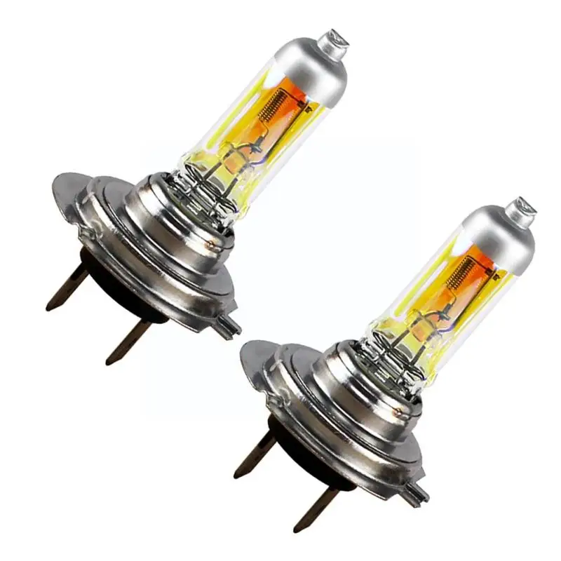 H7 Halogen Bulb 12v 55w Colorful 6000k Quartz Glass Light Headlight (2 Pcs) Automotive Car Auto Lamp P8t9