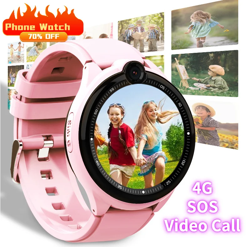 

Умные часы для мальчиков и девочек, часы с функцией отслеживания местоположения, Bluetooth, 4G, 2023