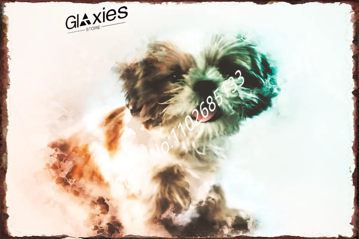 

Shih Tzu Painting Metal Sign Tin Sign Tin Plates Wall Decor Room Decor 20x30cm Poster Metal Painting 20x30cm Poster Metal Poster
