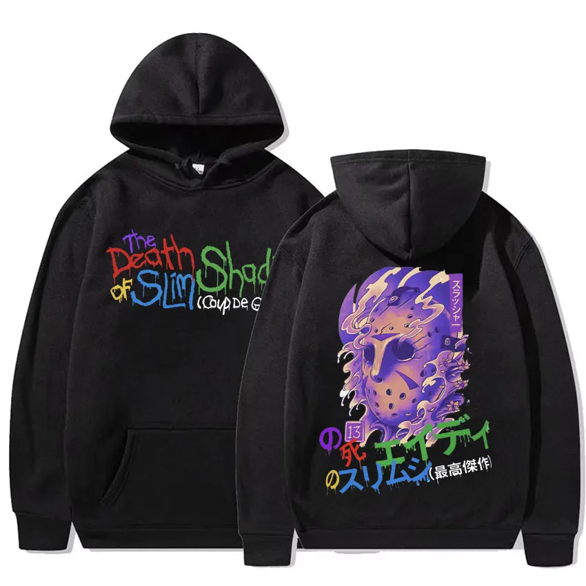 Толстовка с капюшоном Death of Slim Shady в японском стиле Eminem хип-хоп рэп худи для мужчин