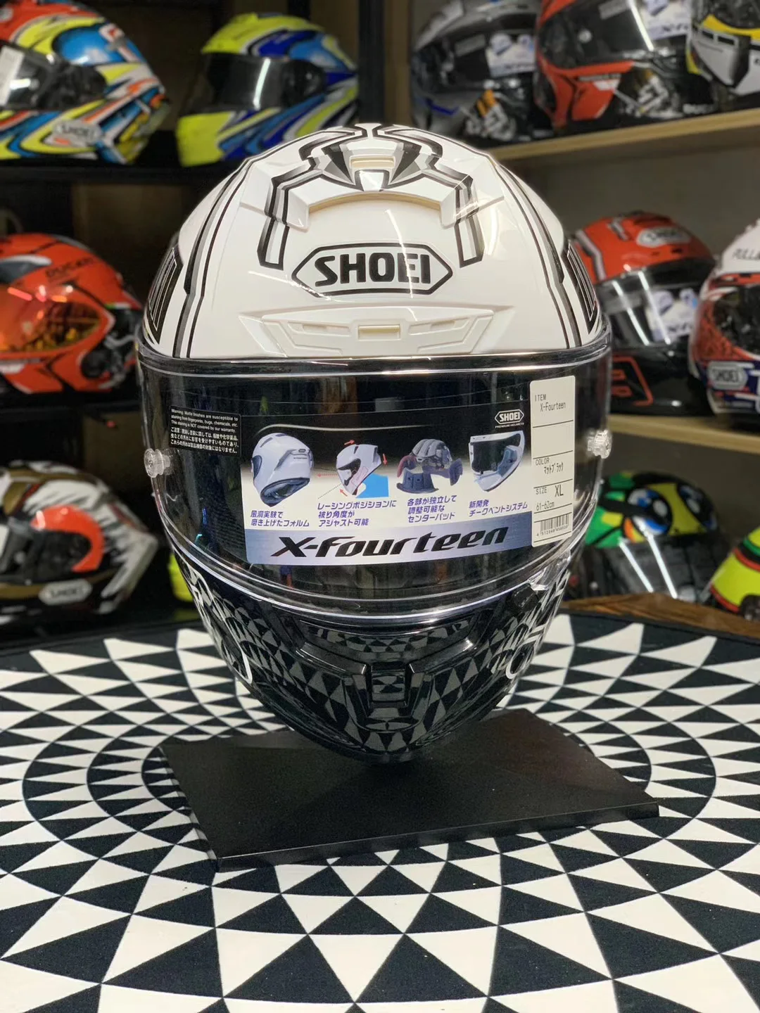 

X-Fourteen Marquez 4 TC-1 Helmet X-Spirit III X14 Full Face Motorcycle Helmet White Ant Motocross Racing Motobike Helmet