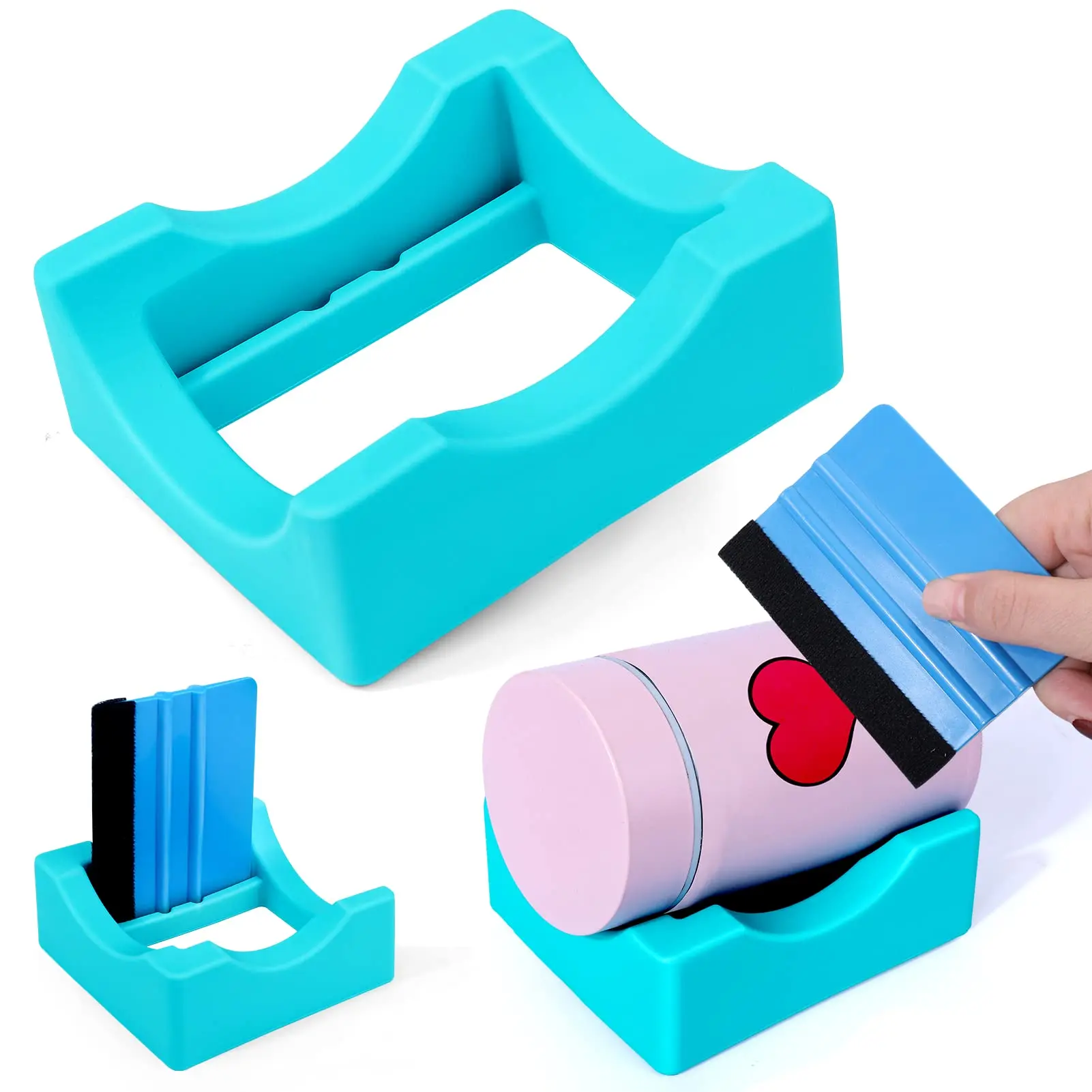 New Cup Holder For Non Slip Silicone Glass Cup Holder Home Office Storage Solutions Desk Organizer Non-slip Silicone Cup Holder