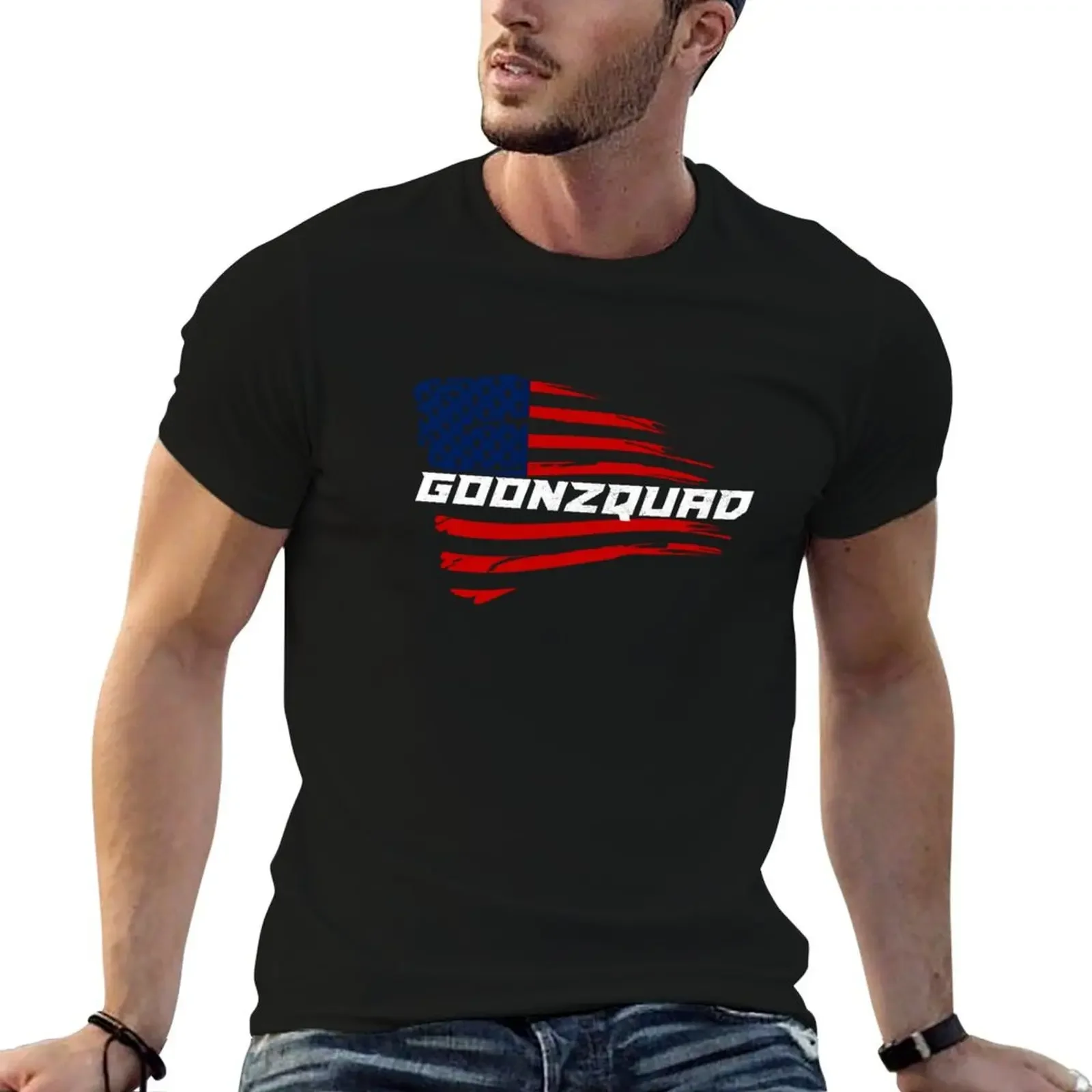 Teellc Goonzquad Merch Merchise Одежда Просто встроенный флаг Крутой круглый вырез для детей