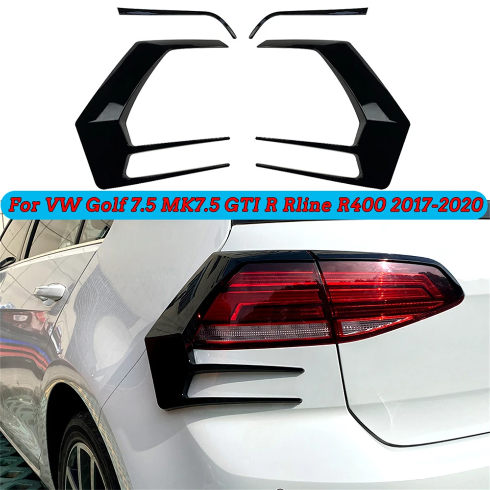 

For VW Golf 7.5 MK7.5 GTI R Rline R400 Front Rear Bumper Splitter Canard Rear Spoiler Fog Lamp Trim Auto Exterior Part 2017-2020